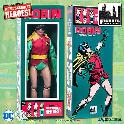 #ad DC Comics Removable Mask Robin 8 inch Action Figure in Retro Style Retro Box $26.98
