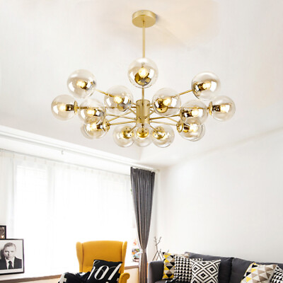 #ad Hotel Chandelier Lighting Glass Pendant Light Kitchen Ceiling Lamp Bedroom Light AU $466.27