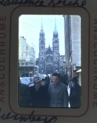 #ad Lot of 5 1950s Nuremberg Anscochrome Slides 1955? 56? Opera Wall Covered Bridge $35.00