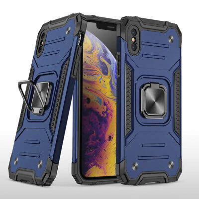 #ad iPhone Shockproof Ring Rugged Smart Protection Cover Case For SE 2 3 $3.15