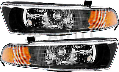 #ad For 2002 2003 Mitsubishi Galant Headlight Halogen Set Driver and Passenger Side $110.23