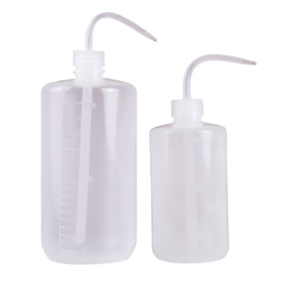 #ad 2x 500 1000ML Curved Mouth Diffuser Wash Squirt Squeeze Bottle Lab Tattoo Bottle $13.79