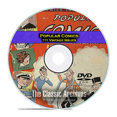 #ad Popular Comics 111 Issues Dell Comics Full Color Golden Age Comics DVD D25 $8.99