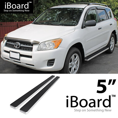 #ad Polished Stainless Steel 5quot; iBoard Side Bar Fit 06 12 Toyota Rav4 $199.00