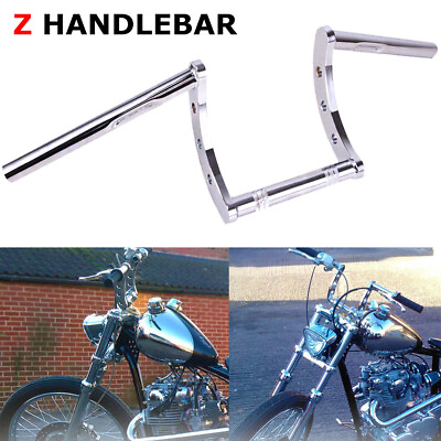 #ad Chrome Drag Handlebar 1quot; Z Bars For Harley Sportster XL 883 1200 Softail Dyna US $52.20