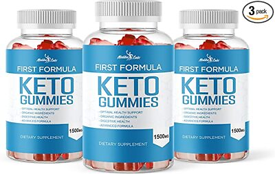 #ad First Formula Keto ACV Gummies for Weight Loss 1500mg 3 Pack $34.72