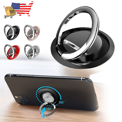 Finger Ring Holder Stand Grip 360° Rotating For Cell Phone Car Magnetic Mount $3.99