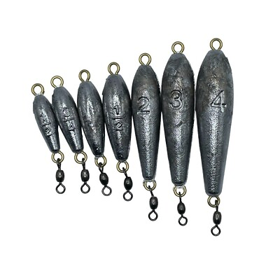 #ad 2pk or 10pk Inline Trolling Trout Weights with swivel $4.99