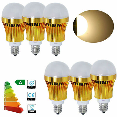 #ad 12 6x LED Candelabra Light Bulb E12 3W Spotlight Globe Ball Soft Warm White A $1.00