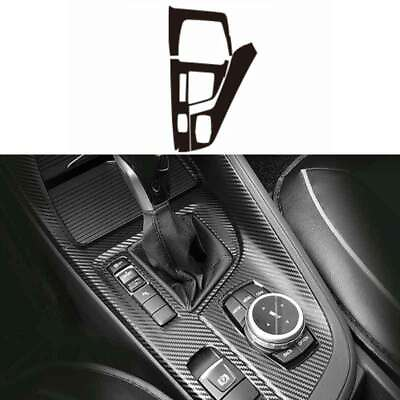 #ad For BMW X1 16 2021 Carbon Fiber Middle Console Gear Shift Panel Sticker Trim $42.79