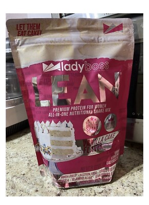 #ad 30 SERVINGS LARGE 1.9lb BAG Lady Boss Lean vanilla cake flavor protein powder $40.00