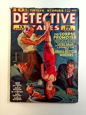 #ad Detective Tales Pulp 2nd Series Apr 1940 Vol. 15 #1 VG $415.00