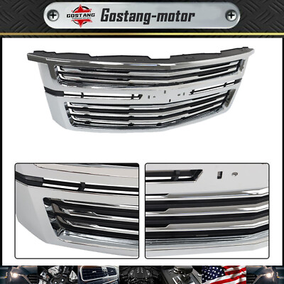 #ad For 2015 2020 Chevy Tahoe Suburban LTZ Front Upper Grille Chrome GM1200704 $139.44