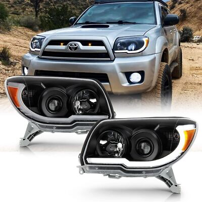 #ad For 06 09 Toyota 4Runner BLACK LED Neon Tube DRL Projector Headlights Headlamps $356.25