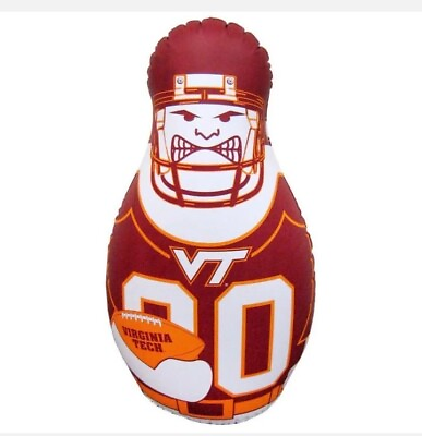 #ad Virginia Tech Hokies Tackle Buddy Inflatable Punching Bag NEW NCAA Bop Balloon $35.00