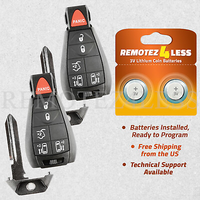 #ad 2 For 2011 2012 2013 Replacement Chrysler Town amp; Country Remote Fob Proximity 4a $99.95