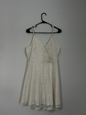 #ad Mossimo Supply Co. V Neck Ivory Lace Dress $8.00