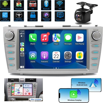#ad #ad For TOYOTA CAMRY 2007 2011 Android12 Quad Core Car Stereo Radio WIFI GPS Player $144.90