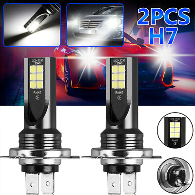 120W H7 Fog Light 3030 LED Headlight Kits Bulb 6000K Driving DRL Fogs Lamp NEW $8.99