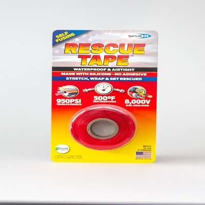 #ad Rescue Tape Red 1 in. W X 12 ft. L Silicone Tape $13.99