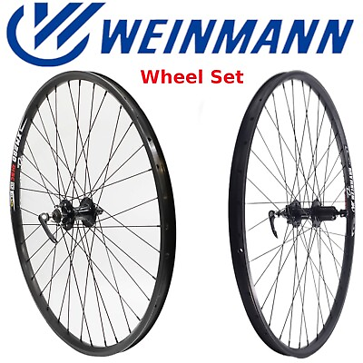 #ad Weinmann XM280 29quot; Black Disc Front amp; Rear Mountain Bike Clincher Wheel Set 29er $134.70
