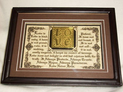#ad New Bible Verse Plaques Signs quot;LOVE NEVER FAILSquot; ChristianValentines Gifts $49 $39.95