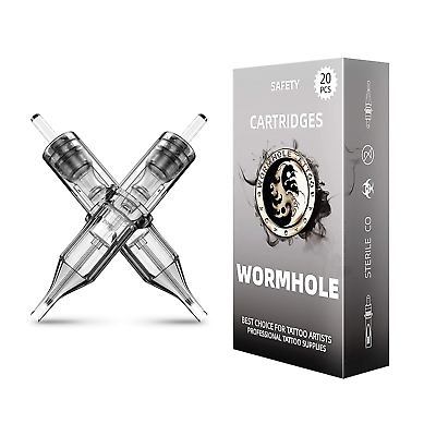 #ad Disposable Tattoo Cartridge Needles 20 PCS Wormhole Sterile Round Liner 1209RL $22.69