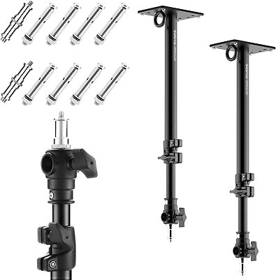 #ad 2X 21quot; Photo Studio Lighting Ceiling Wall Mount Stand Overhead 3 8quot; 1 4quot; $37.99