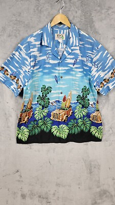 #ad Vintage Ky#x27;s Surfing Shirt Men#x27;s XL Hawaiian Button Up 80s USA $39.04