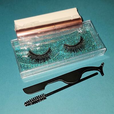 #ad 1 magnetic sticky lashes 1 full natural set Warrior eyelashes $18.00