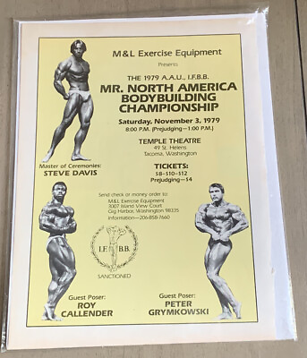 #ad Mr. North America Bodybuilding Ad Steve Davis From Bodybuilding Magazine $9.99