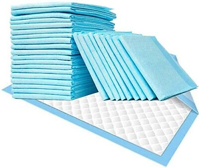 #ad 50 Quilted 23x36 Dog Puppy Training Wee Wee Pee Disposable Pads MADE IN USA $23.70