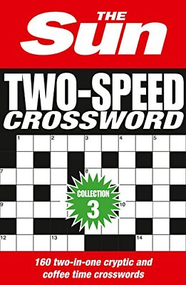 #ad THE SUN TWO SPEED CROSSWORD COLLECTION 3: 160 TWO IN ONE *Excellent Condition* $14.49