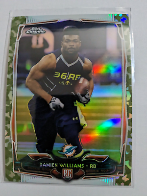 #ad 2014 Topps Chrome STS Camo Refractor 499 DAMIEN WILLIAMS #220 RC rookie 🏈 $3.48