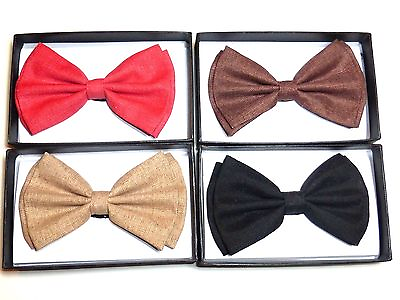 #ad New 100% Natural Cotton Bowtie Party Wedding Pre Tied Neck Bow Tie US SELLER $8.88