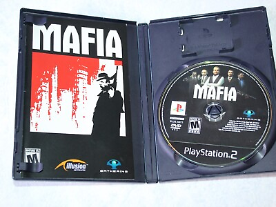 #ad Mafia Sony Playstation 2 2004 PS2 Black Label Complete w Manual VGC $17.95