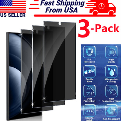 #ad Tempered Glass Privacy Screen Protector for Samsung Galaxy S24 Ultra S24 Plus 24 $9.99