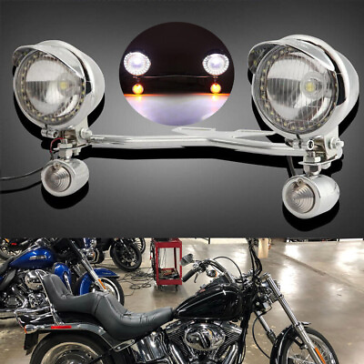 #ad Passing Fog Spot Light Bar amp; Turn Signals Lights For Honda VTX 1300 C R S RETRO $91.39