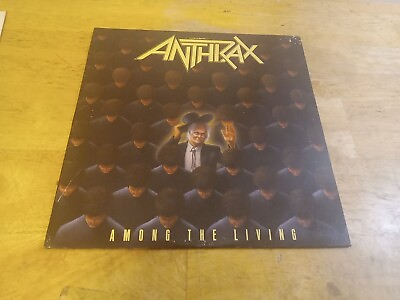 #ad Anthrax Among The Living 90584 1 Vinyl 1997 Lp Mega force Island Record R5 $85.00