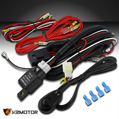 Off Road Working Fog Lights Daytime Running Lights Wiring Harness Switch Relay $9.38