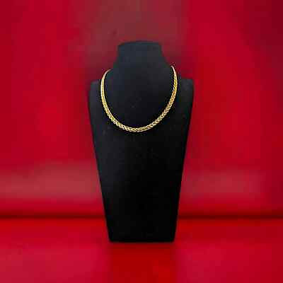 #ad 17quot; Vintage Gold Alloy Wheat Chain Necklace $15.50