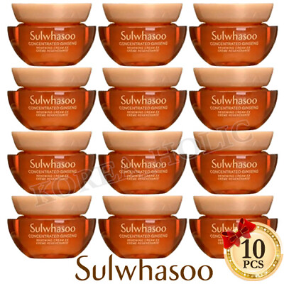 #ad SULWHASOO Concentrated Ginseng Renewing Cream EX 5ml 10pcs Korean Skin Care NEW $49.99