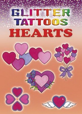 #ad Glitter Sparkling Hearts Valentines Day Tattoos $8.98