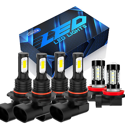 #ad For Toyota RAV4 2013 2015 Combo LED Headlight High Low Fog Light Bulbs Kit $34.99