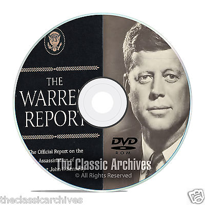 #ad The Full Warren Commission Report 26 Volumes Who Killed JFK? on PDF DVD F09 $9.95