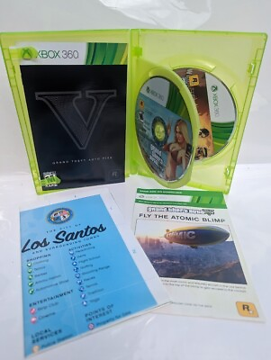 #ad GTA V 5 Grand Theft Auto V 5 Microsoft Xbox 360 Game Works tested $12.99