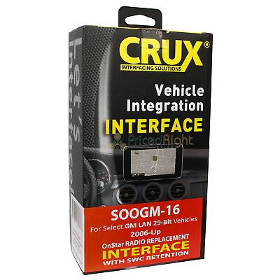 #ad Crux OnStar Radio Replacement Interface For 2006 17 GM LAN 29 Bit Vehicles $124.95