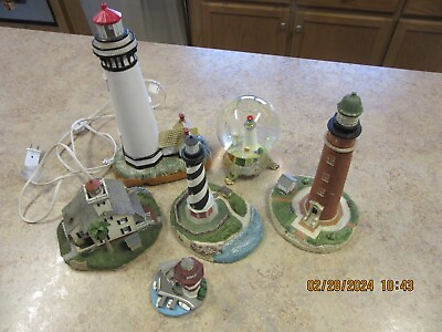 #ad Lot of Six Lighthouses Excellent Condition $59.99