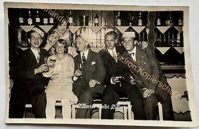 #ad orig. Foto AK Zillertal Feier Party Alkohol um 1955 EUR 14.00