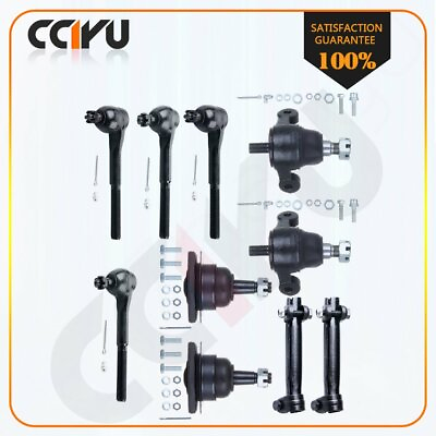 #ad 10PCS Suspension Tie Rod Ends Ball Joints Kit for 1965 1968 Chevrolet Impala $65.58